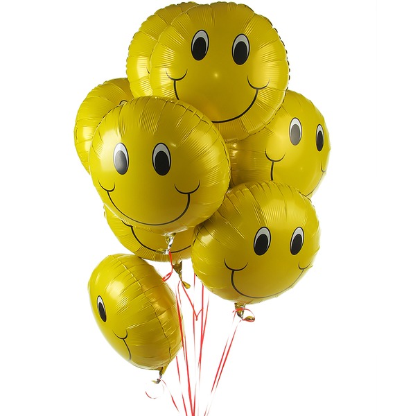 Фото - Букет шаров Смайл (9 или 18 шаров) букет шаров поздравляем 9 или 18 шаров