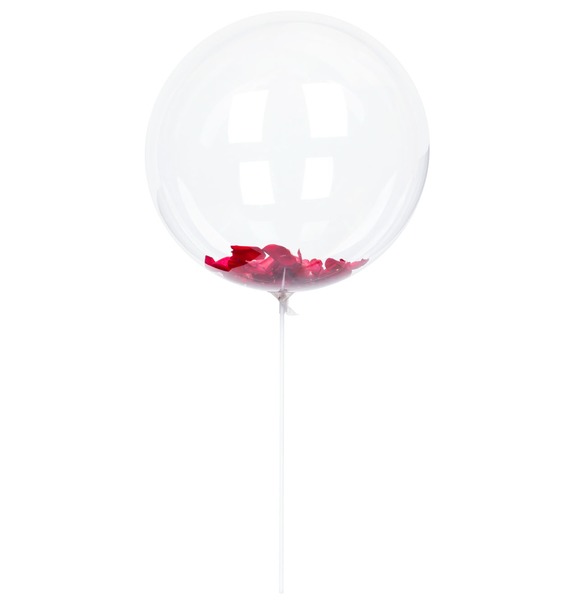 Эксклюзивный воздушный шар с лепестками роз