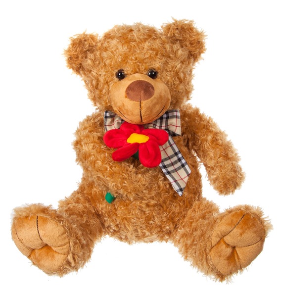 Мягкая игрушка "Медведь коричневый с бантом" (53 см)
