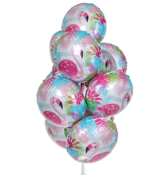 Букет шаров Фламинго (9 или 18 шаров)