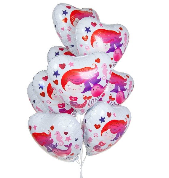 Фото - Букет шаров Люблю тебя! (9 или 18 шаров) букет шаров поздравляем 9 или 18 шаров