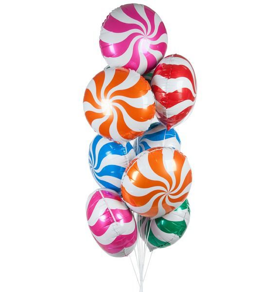 Фото - Букет шаров Карамель (9 или 18 шаров) букет шаров поздравляем 9 или 18 шаров