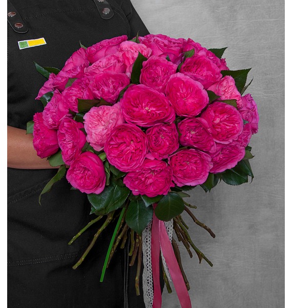 Букет из пионовидных роз "Баронесса" (7,9,15,25,35 или 51) от Send Flowers