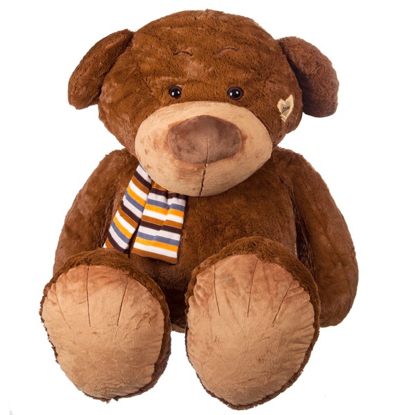 Мягкая игрушка "Медведь в шарфе" (80 см)