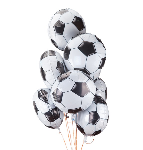 Букет шаров Футбольный мяч (9 или 18 шаров) букет шаров поздравляем 9 или 18 шаров