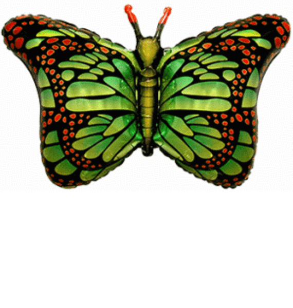 Воздушный шар "Бабочка-монарх" (Зеленая) (97 см)