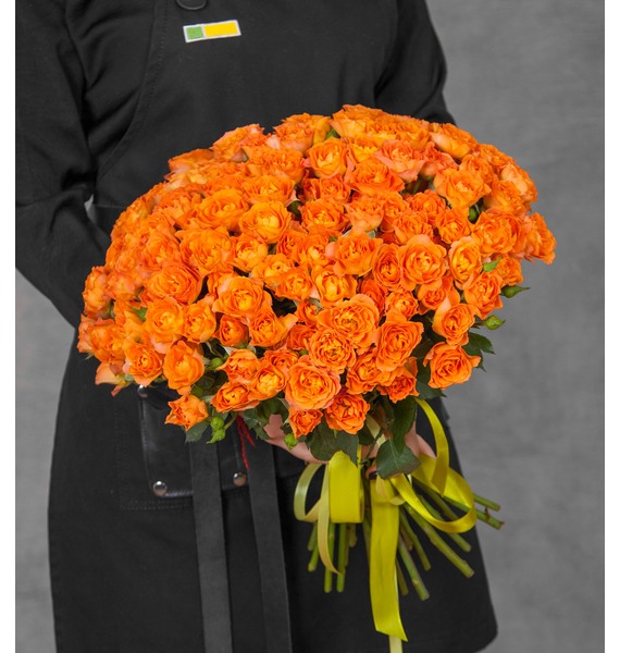 Букет-соло "Озорной апельсин" (15,25,35,51,75 или 101). Букет цветов с доставкой по Москве.