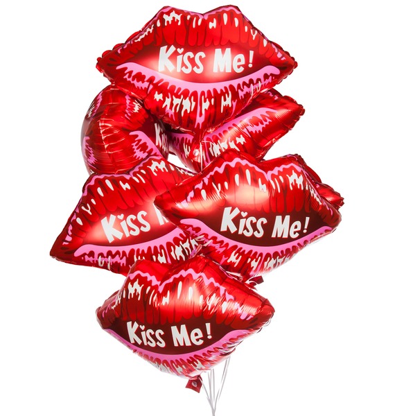 Букет шаров Kiss me (7 или 15 шаров) букет шаров ура мальчик